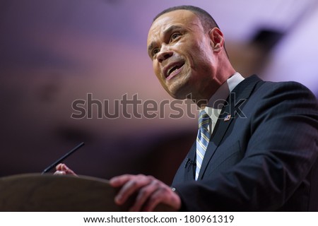 NATIONAL HARBOR, MD - MARCH 6, 2014: Congressional candidate Dan Bongino speaks at the Conservative Political Action Conference (CPAC).