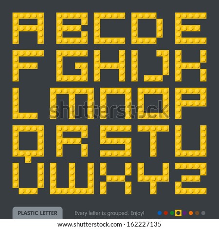 Plastic constructor alphabet Plastic constructor alphabet
