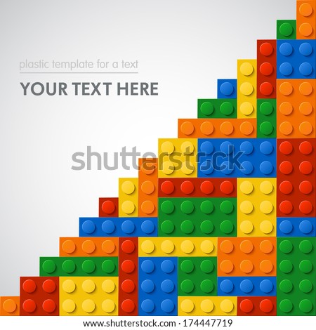 Template of plastic parts for text 5 colors Enjoy Template of plastic parts for text 5 colors Enjoy