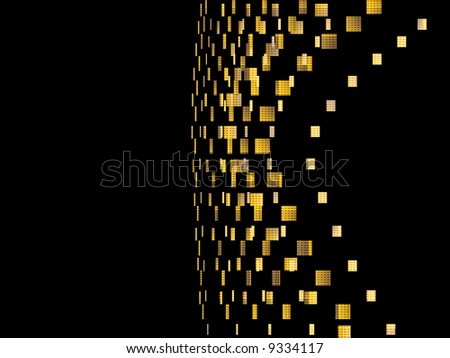 Yellow gold square background