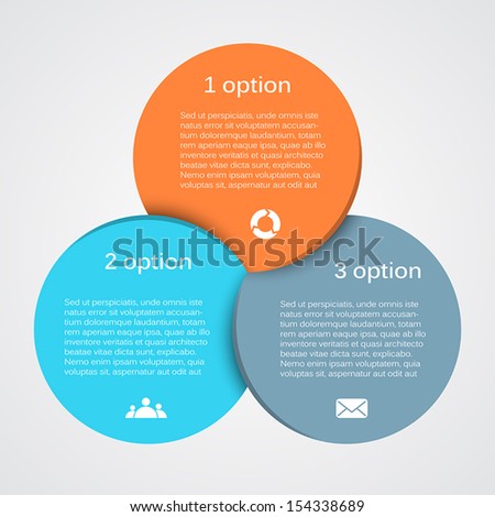 Template For Your Business Presentation With Text Areas (Info Graphic)