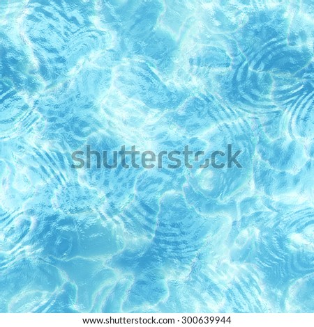 Seamless tileable water texture.  Abstract realistic patterned aqua background. Material wallpaper. Digital graphic design.