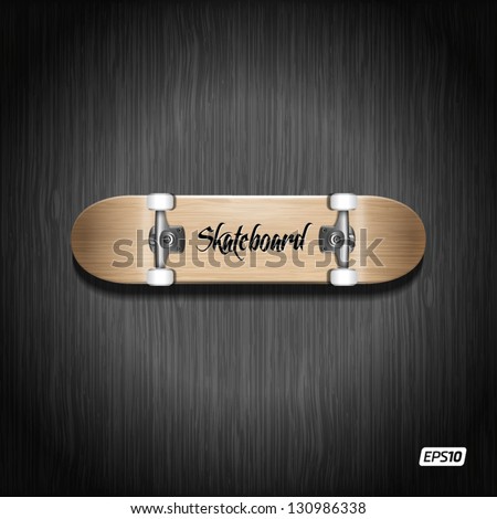 Photorealistic skateboard template Photorealistic skateboard template