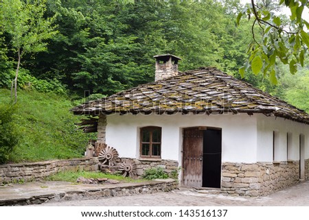 An old house in architectural ethnographic complex Etar, Bulgaria