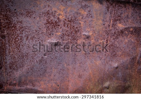 rusty sheet metal texture detail