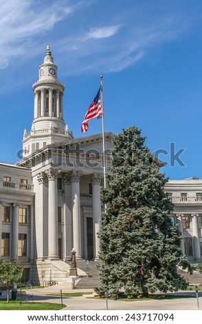 Denver city and county building in Colorado, USA