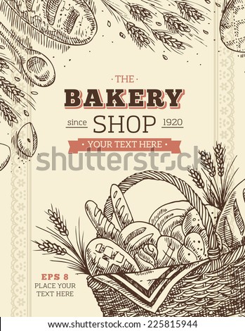 Vintage Bakery Card Template Vintage Bakery Card Template