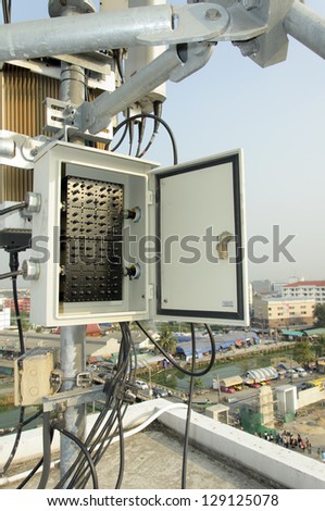 control box of mobile antenna tower