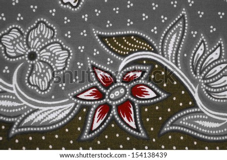 Pattern of Batik that become traditional clothes malaysia