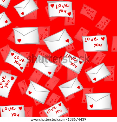 Love postcard, letter