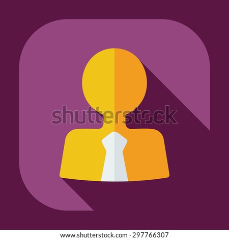 Flat modern design with shadow icons business icon