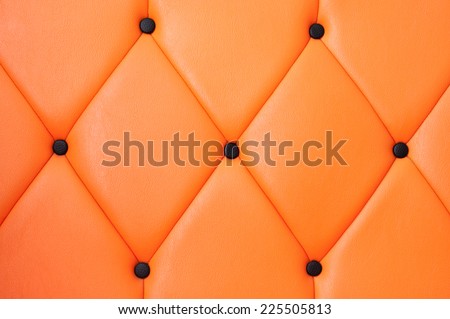 Texture of orange vintage sofa