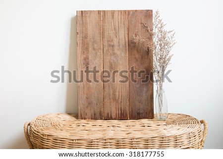 wood frame in interior
