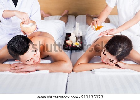 Beautiful couple relaxing together at spa centre after a beauty treatment,spa massage,spa salon,spa massage,spa is relax,spa treatment,spa relax