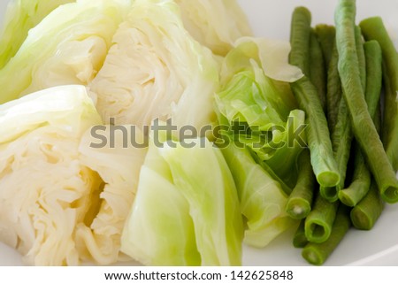 Boiled vegetables