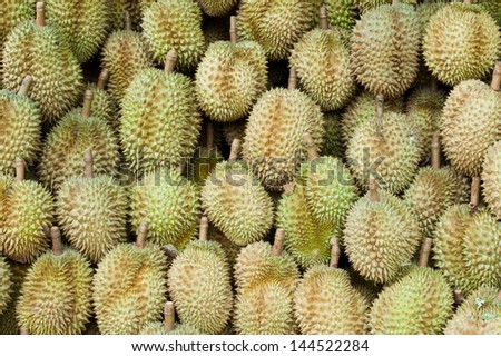 Durian, king of fruit, famous fruit in Thailand