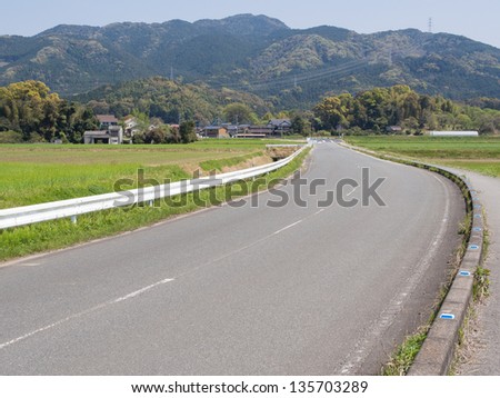 rural road in japan
