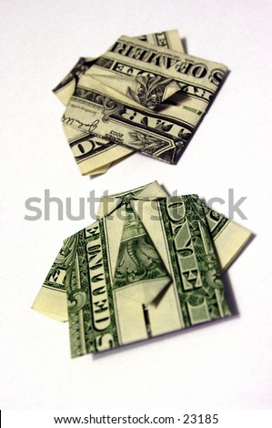 dollar bill origami shirt. origami style into a shirt