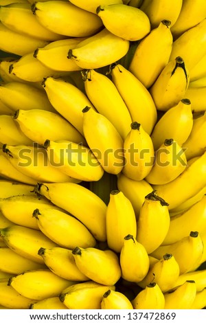 Bunch Of Ripe Bananas Background