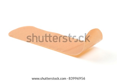 A medical equipment - adhesive plaster isolated on white background