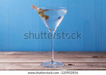 white martini glass, retro processing