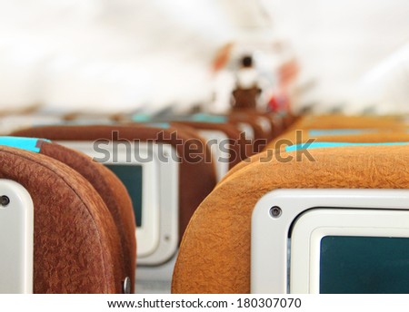 passenger seats on the plane