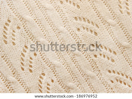 knitted beige background texture