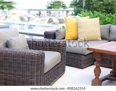 modern rattan sofa