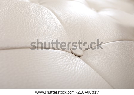 white leather texture with button