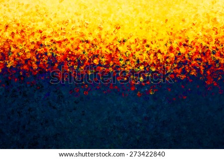 abstract polygon sunset, many small quadratic shapes, angles sharp forms, oil paint impressionism, wallpaper, futuristic cover, decor interior, colorful bright texture, pattern of geometry, modern art