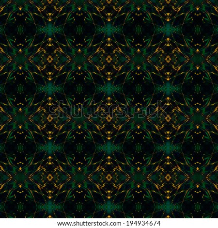 Beautiful Green and Gold background pattern made from butterfly wings skin texture