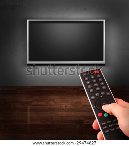 Television Remote Control on Tv Remote Control Towards The Television Stock Photo 29474827