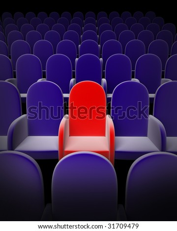 Empty Theatre auditorium cinema or conference hall