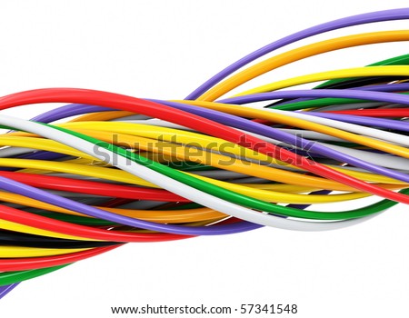 colorful cables