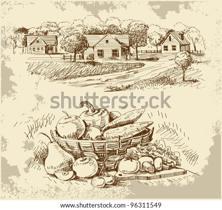 Village Home Sketch