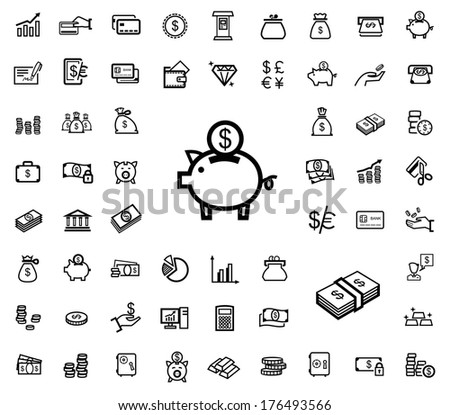 Vector Black Business Icons - 176493566 : Shutterstock