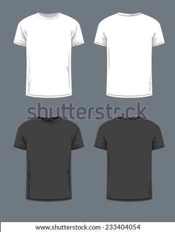 vector black T-shirt icon on gray background vector black T-shirt icon on gray background