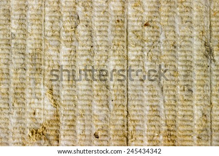 Mineral rockwool panel background, wall insulation background