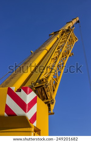 crane arm, part of a heavy lift telescopic crane truck