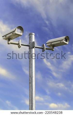 CCTV in the streets for more security.