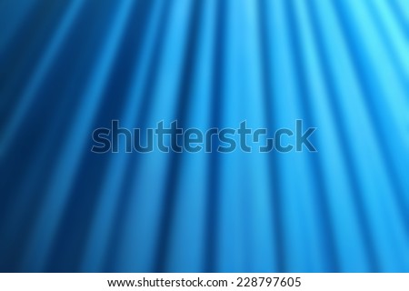 Blue curtain blurry background