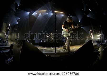 NEW YORK - JAN 22: Soundgarden performs live at the Hammerstein Ballroom on Jan 22, 2013 in New York City.