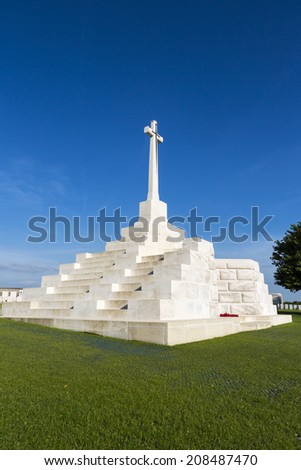 Tyne Cot World War One Cemetery, the largest British War cemetery in the world.  near Ypres, Flanders, Zonnebeke, Belgium
