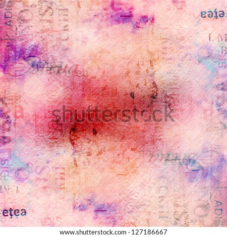 Grunge abstract background with old torn posters with blur boke