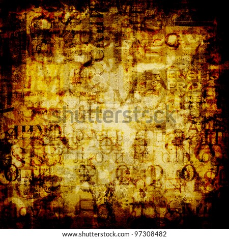 Grunge abstract background with old torn posters