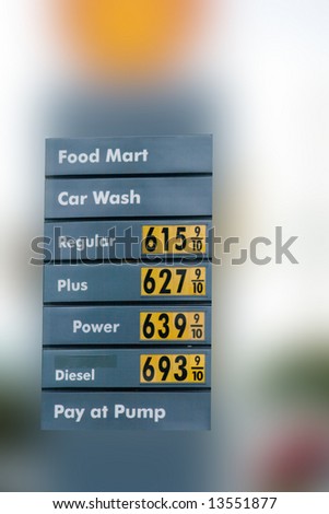 High Gas Prices v6 shows prices of above six dollars a gallon.