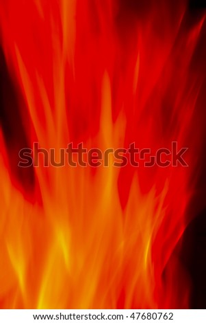 Flames Fire of Hell against a black background.