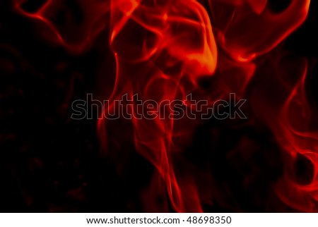Flames Fire of Hell against a black background.