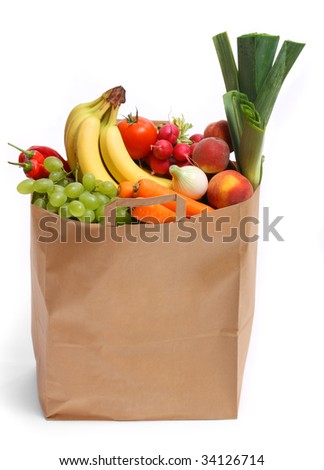 stock photo : A grocery bag