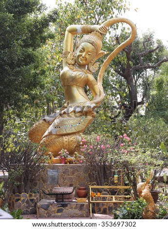 Mother Earth Goddess ( Thai language is Mae Thoranee )